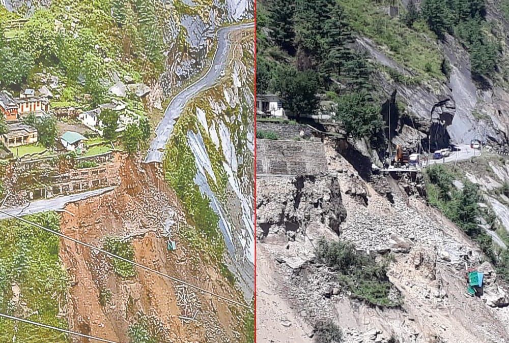 Uttarakhand Weather News: Joshimath malari highway 40 meter highway Destroyed after landslide