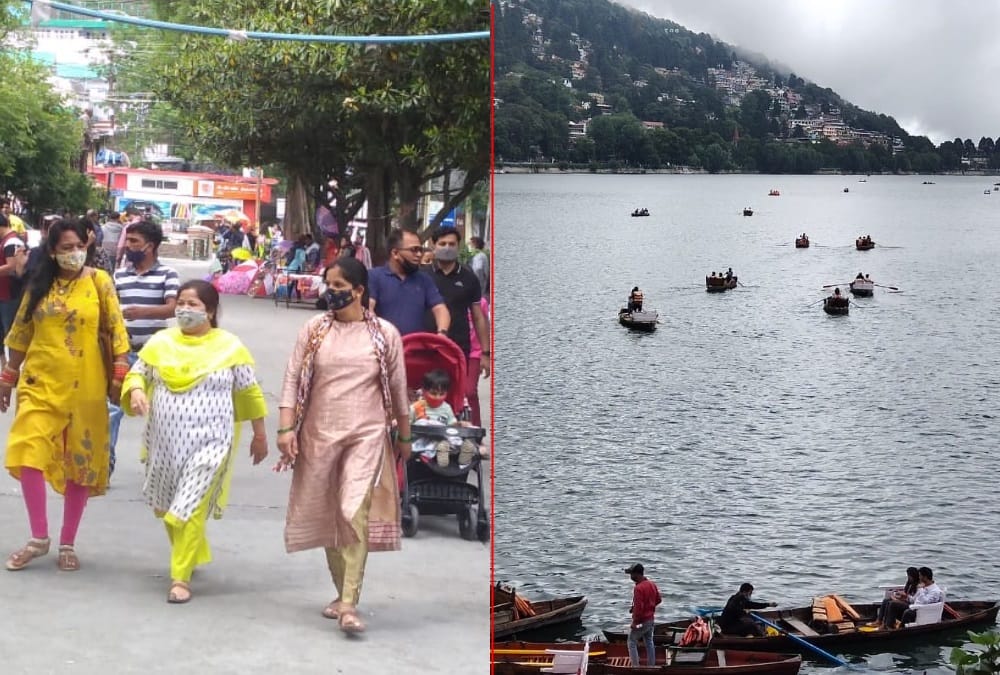 Uttarakhand News: Tourist Crowd in nainital after Relaxation in covid Curfew Photos