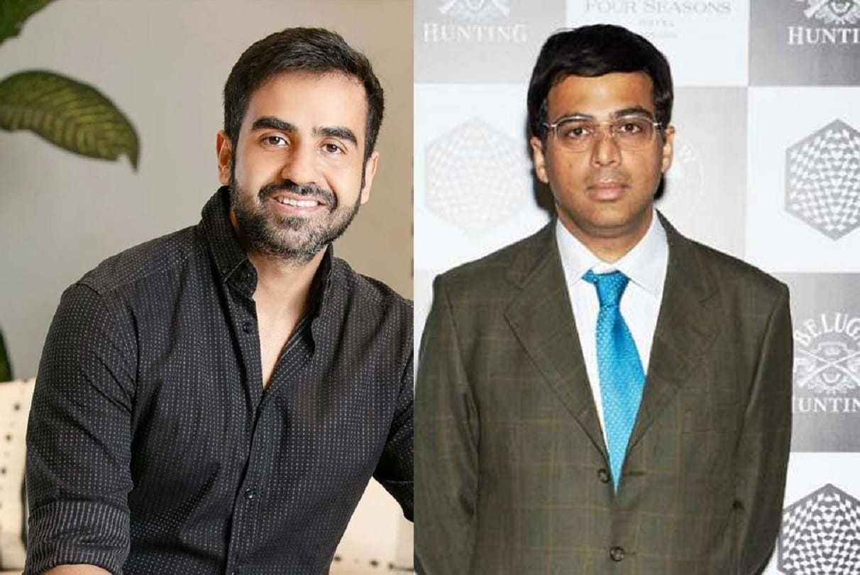 Chess king Viswanathan Anand was defeated by Nikhil Kamath fraudulently in an online chess