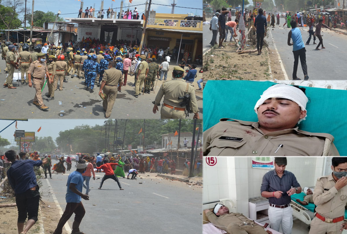 Uproar over death of youth in road accident, dispute between villager and police