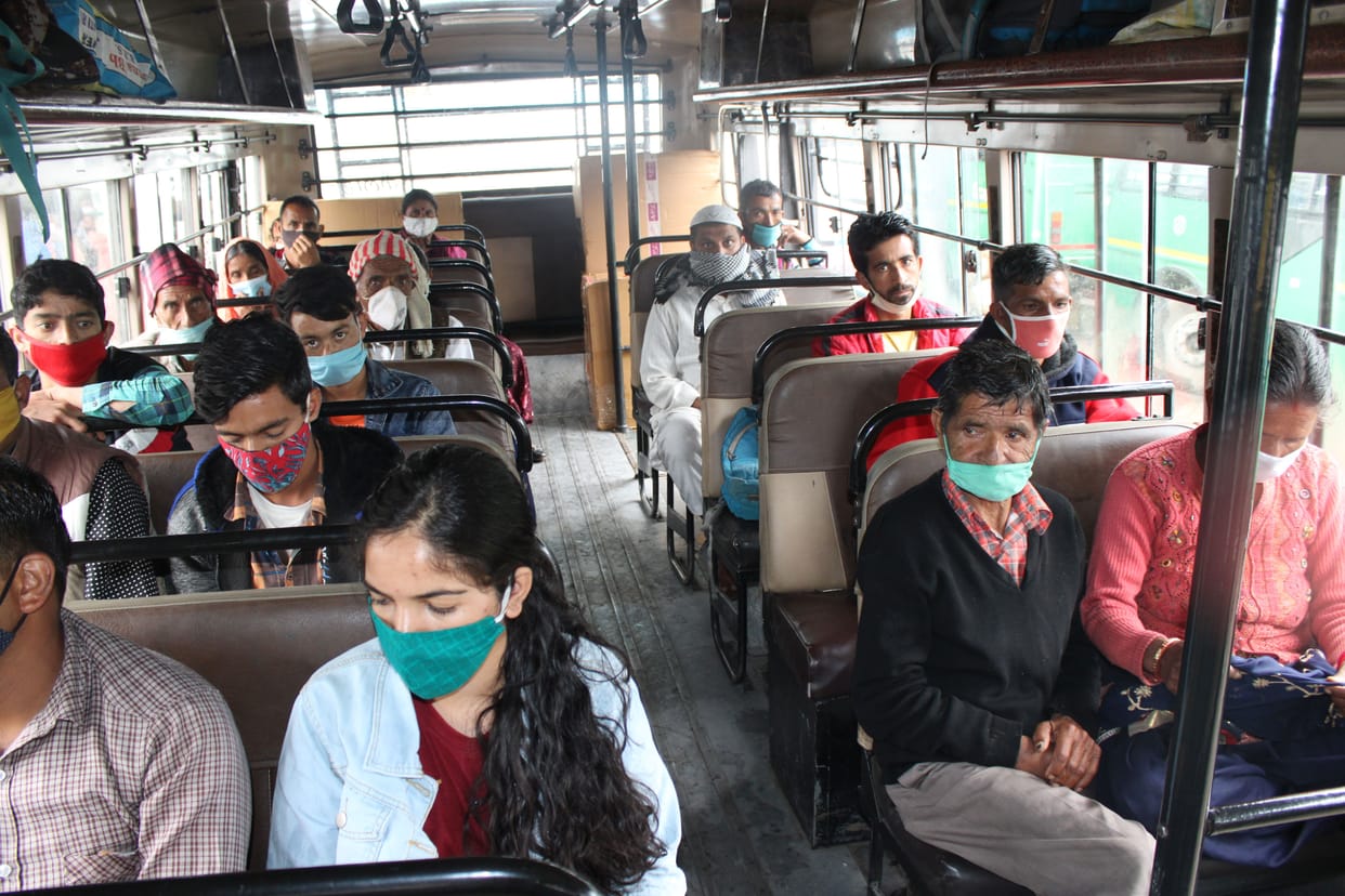 hrtc bus service started at 5 pm to Shimla