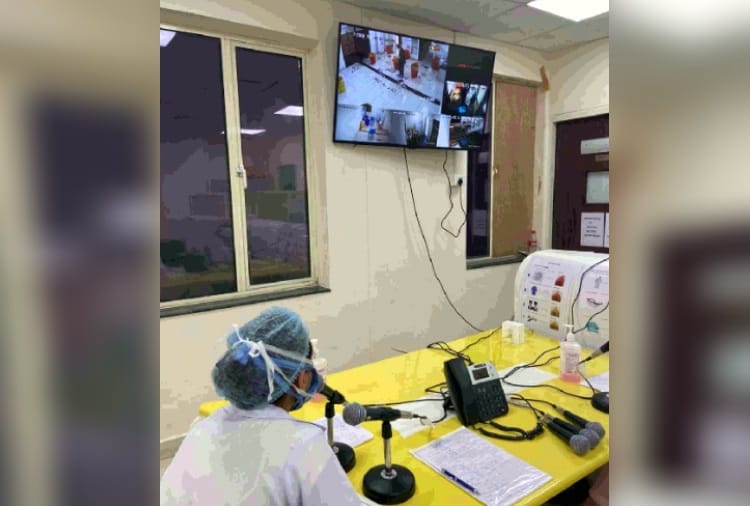 Audio Visual Remote surveillance of Doffing System is applied in Chandigarh PGI