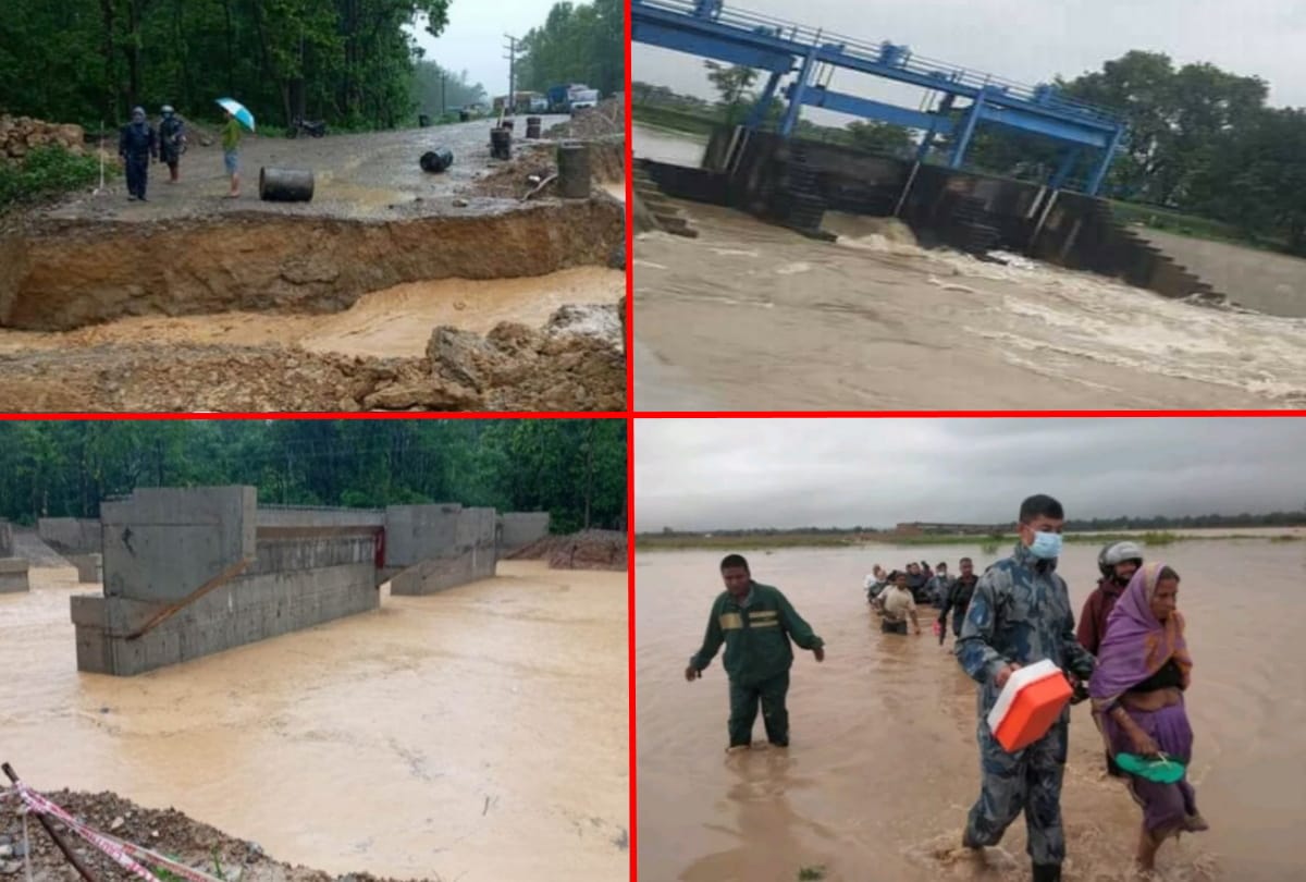 Many rivers water entered booming village in nepal