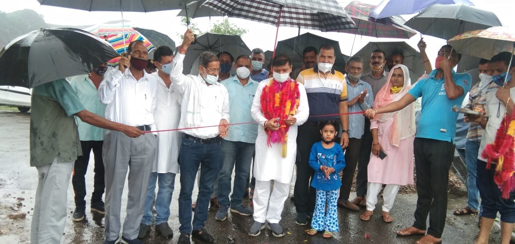 Road reached Nagalambar village, relief to villagers
