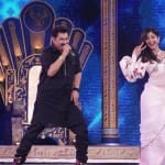 सुपर डांसर की शूटिंग के दौरान शिल्पा शेट्टी और कुमार शानू