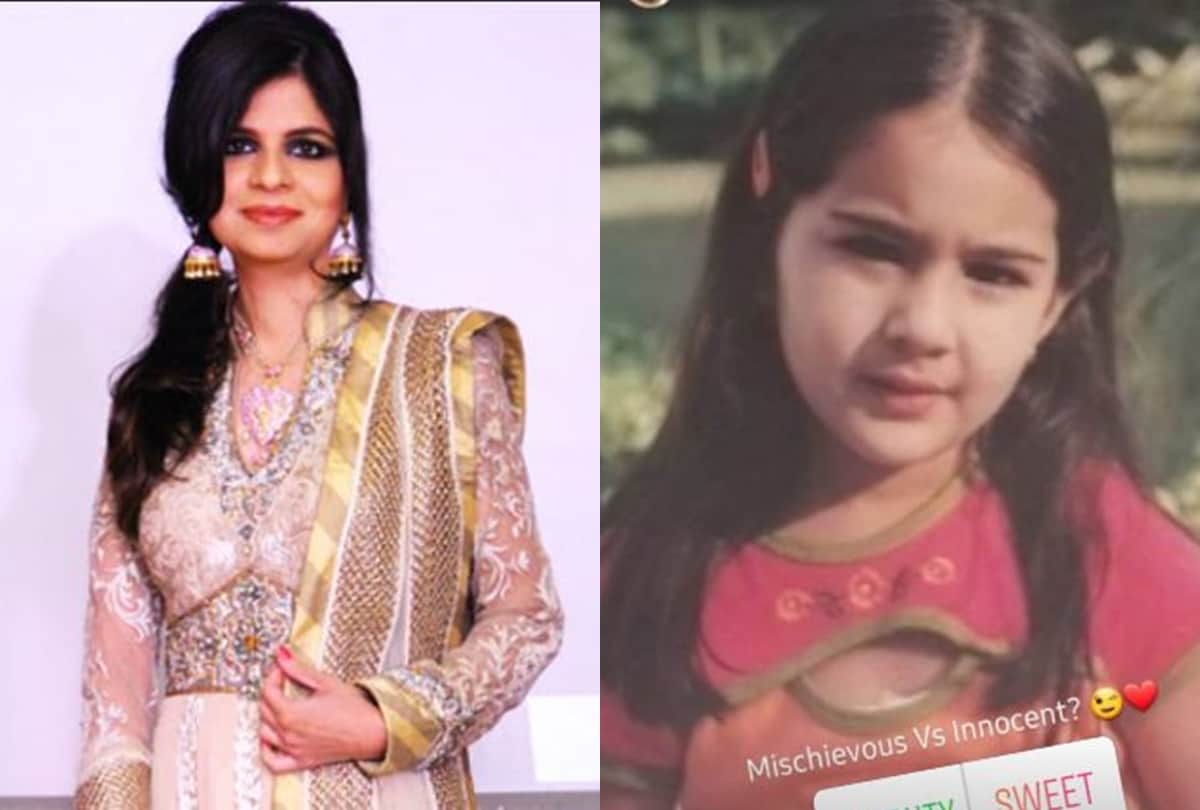 Saba ali khan share Sara ali khan childhood photo asked fans if she look sweet or naughty