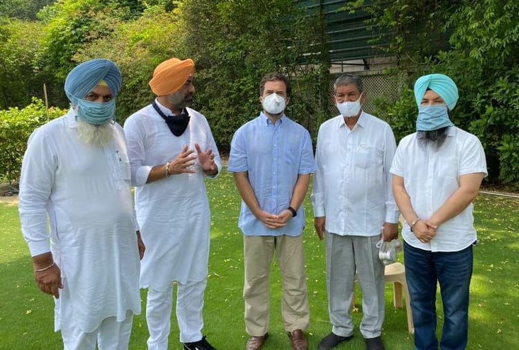 Sukhpal Singh Khaira and two other MLAs met Congress leader Rahul Gandhi today
