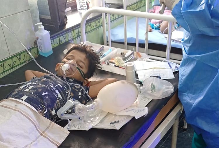 Seven year old child started breathing when When relatives were preparing for the funeral in Bahadurgarh