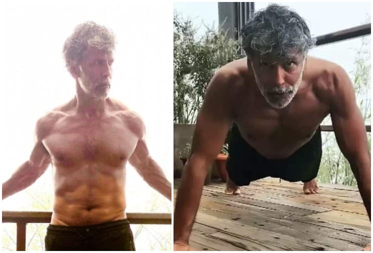 Milind Soman does 40 Push Ups in a minute Says No Time is not an EXCUSE