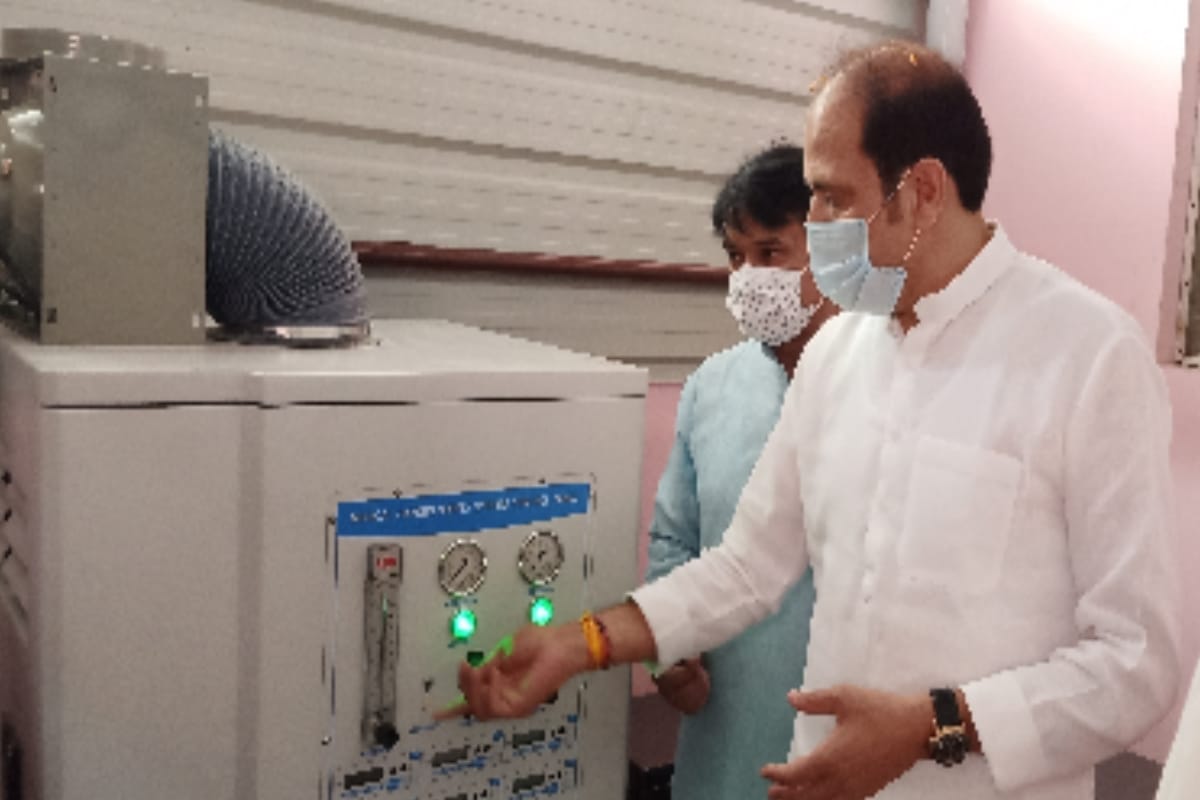 Shamli: Oxygen Plant inaugurated by Sugarcane Minister in District Hospital
