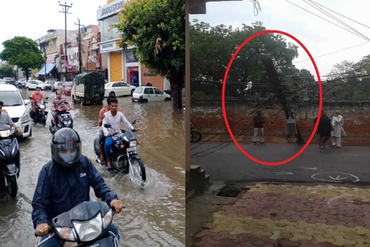 Meerut News: Rain has caused waterlogging in many areas and exposed the municipal corporation