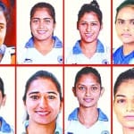 भारतीय हॉकी टीम में हरियाणा की नौ बेटियों को मिली जगह।
