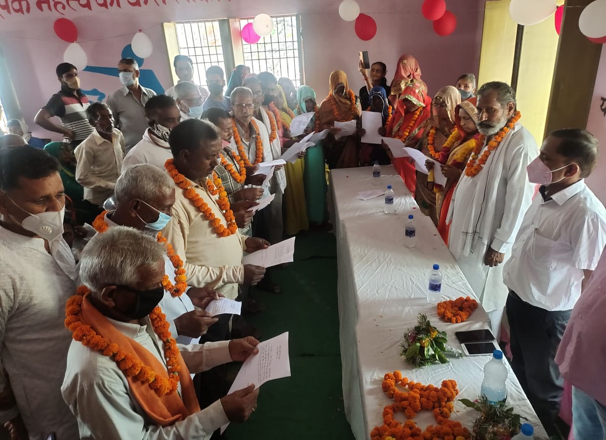 Government of 302 gram panchayats took oath in the district