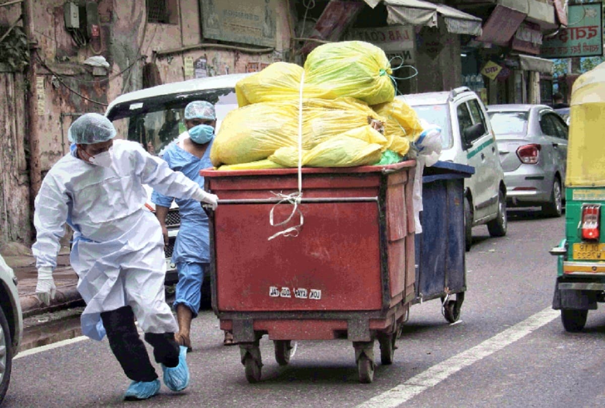 covid waste increased three times in second wave of corona in delhi
