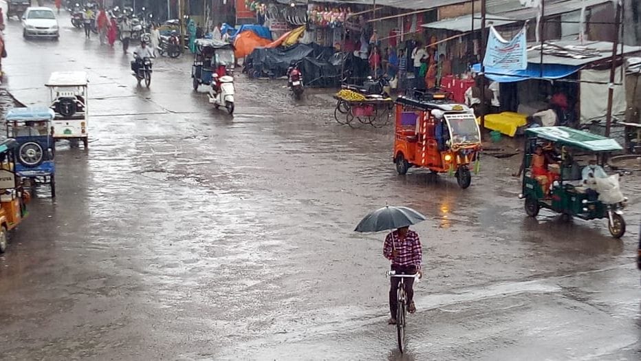 Normal life affected by heavy rain