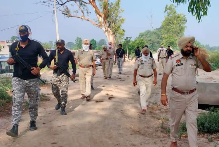 A Drone returned to Pakistan after BSF Firing in Dera Baba Nanak 