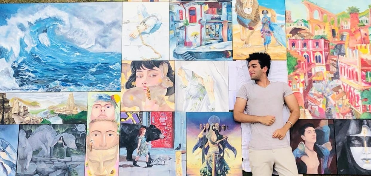 PU student Guru Vinayak became the best painter