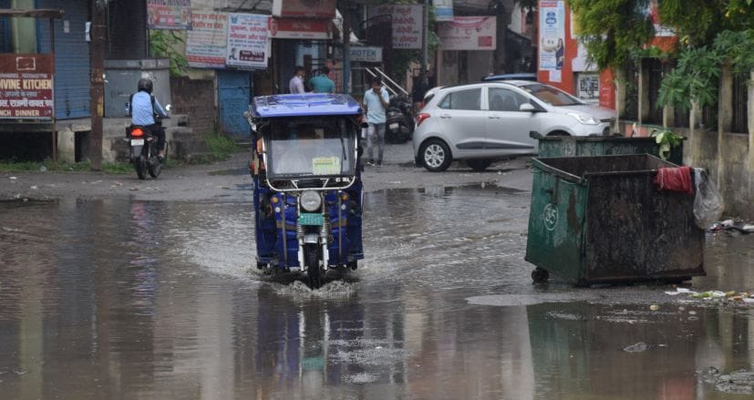 rain  creates water logging