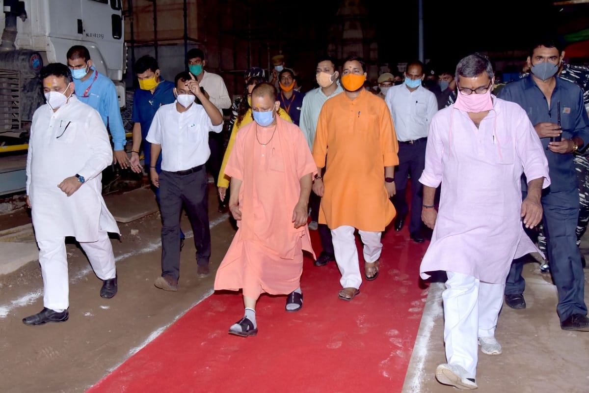 CM Yogi adityanath visit Varanasi today Chief Minister inspects Kashi Vishwanath Corridor