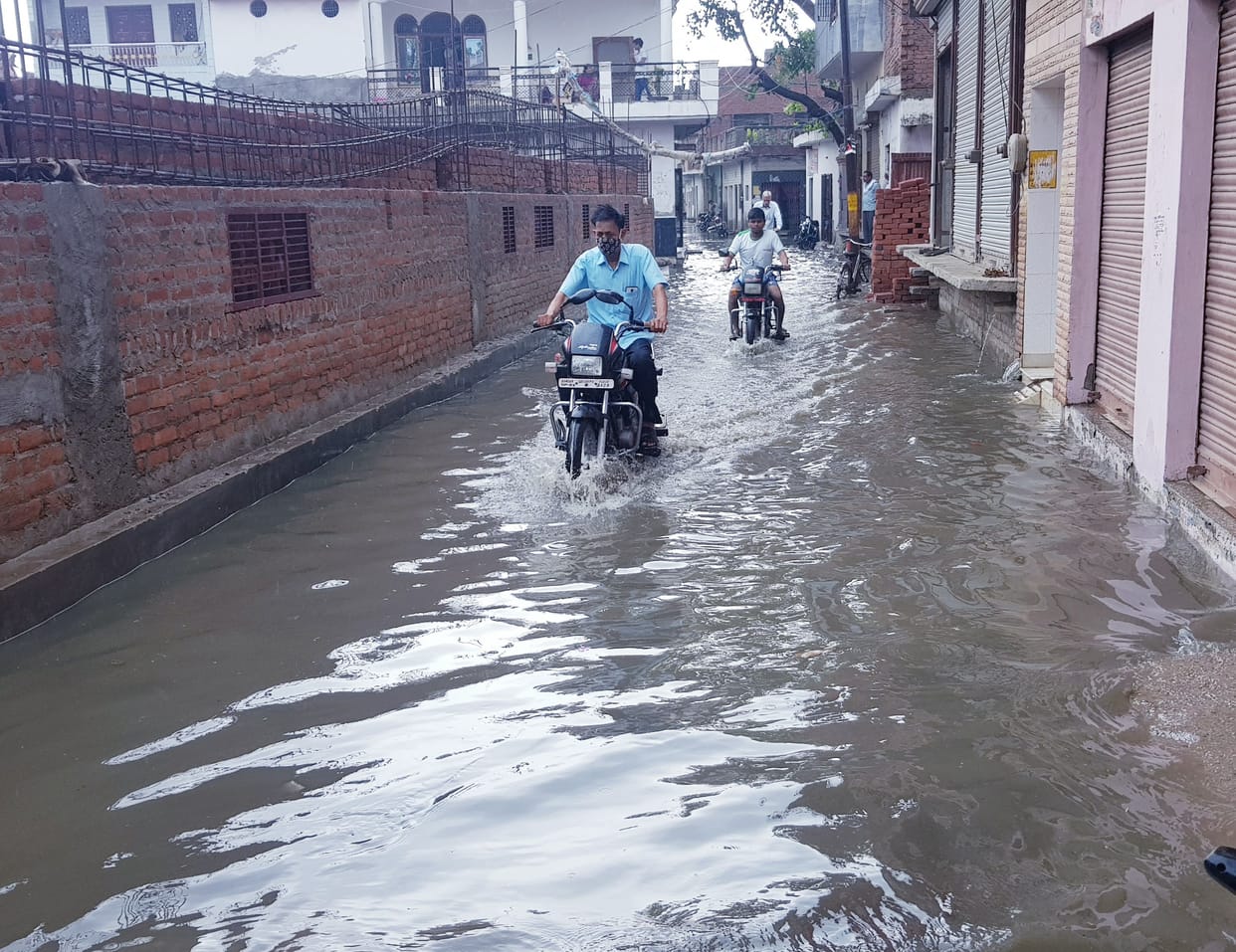 Waterlogging in the city since the first rain