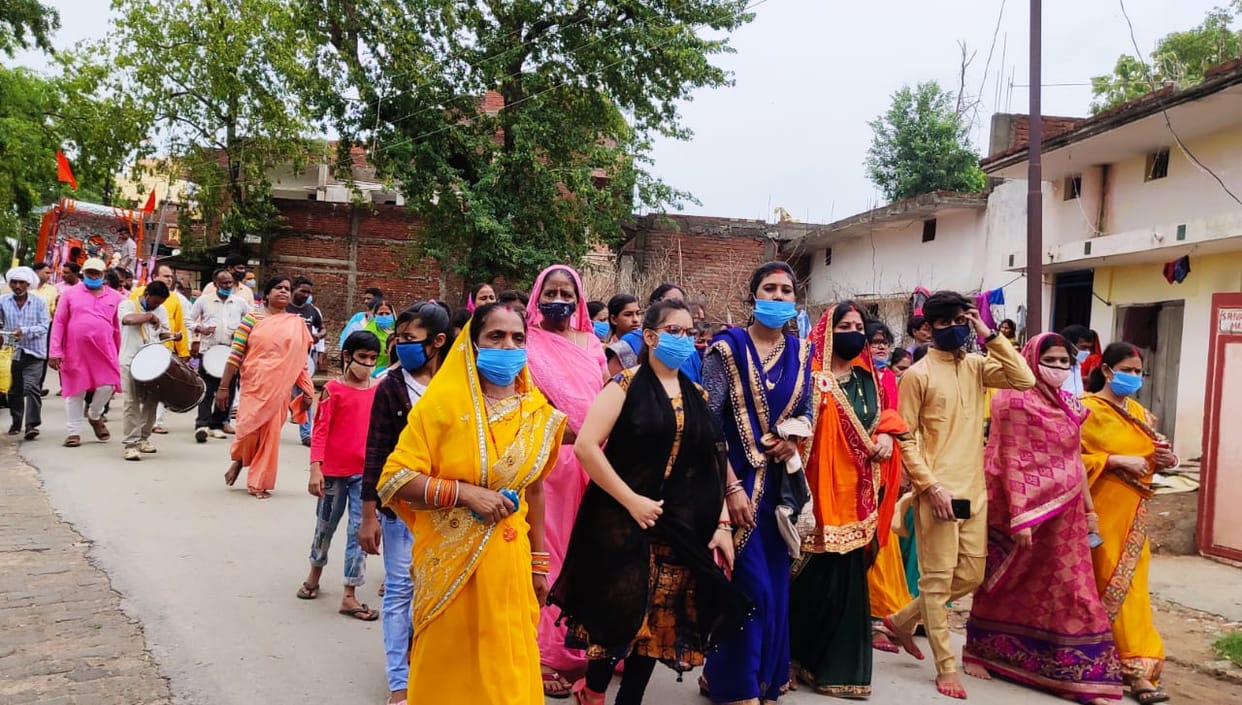 Shani Dev's procession came out with a pomp
