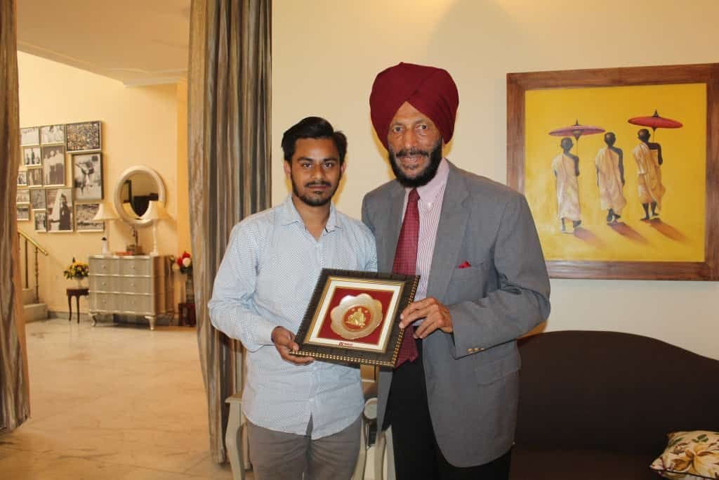 Milkha Singh loved social worker Sushil like a grandson