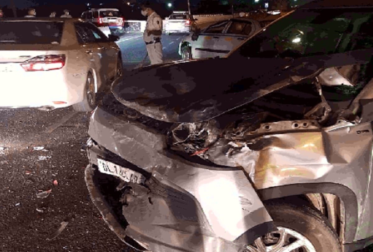 Drunk and speed havoc on road Delhi Police jawan rams cab with car driver dies in accident