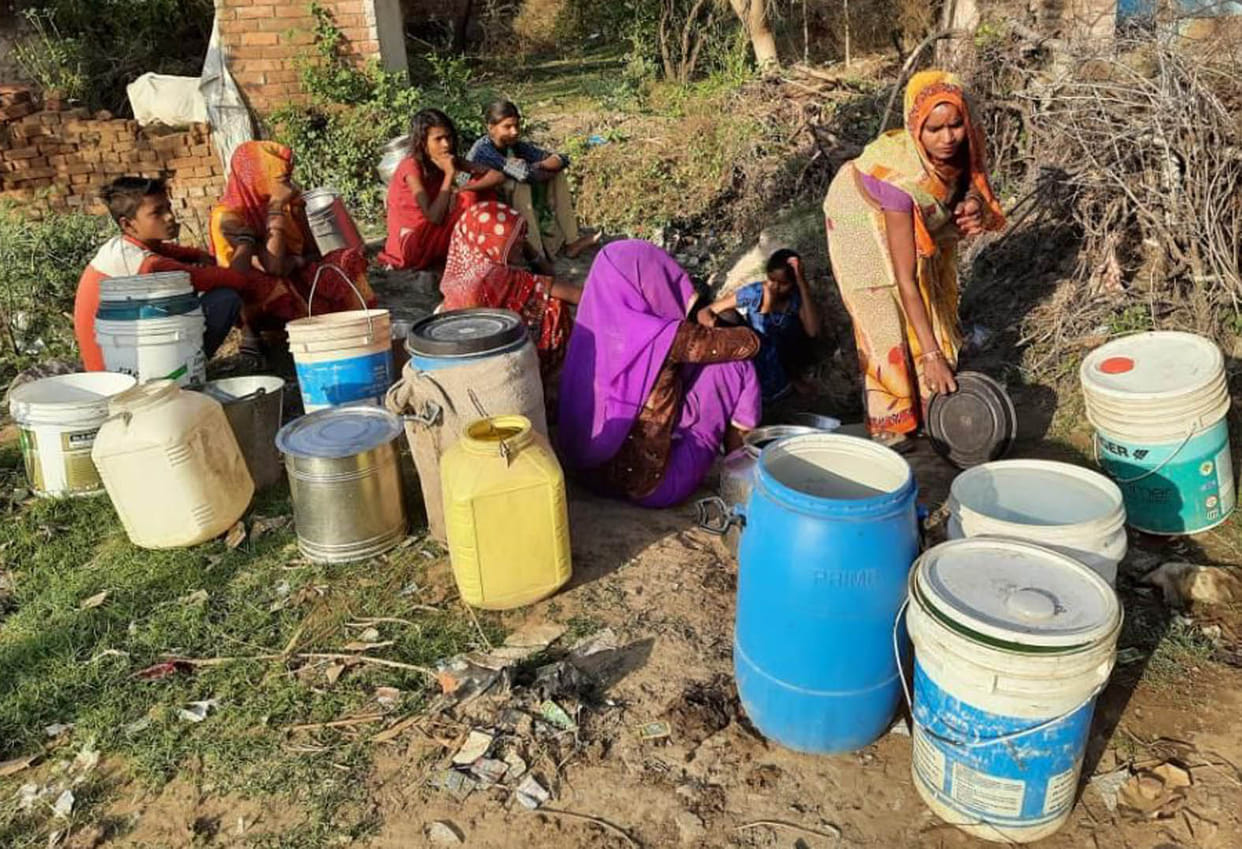 quenching thirst by digging a pit