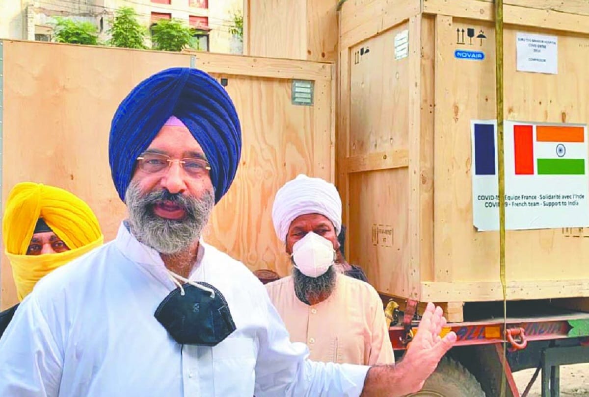French government sent oxygen plant for Gurdwara Management Committee