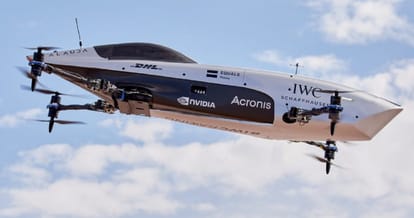 alauda airspeeder mk3 flying electric race car World's first flying race car tested Airspeeder eVTOL