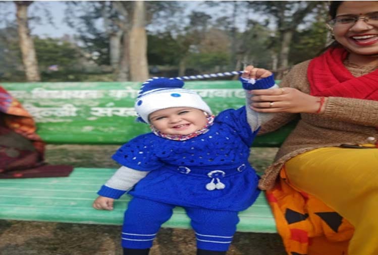Meerut :21-month-old Ishani suffering from spinal muscular atrophy got a new life with an injection worth of 16 crores