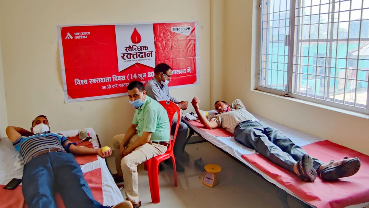 blood donation camp in bilaspur