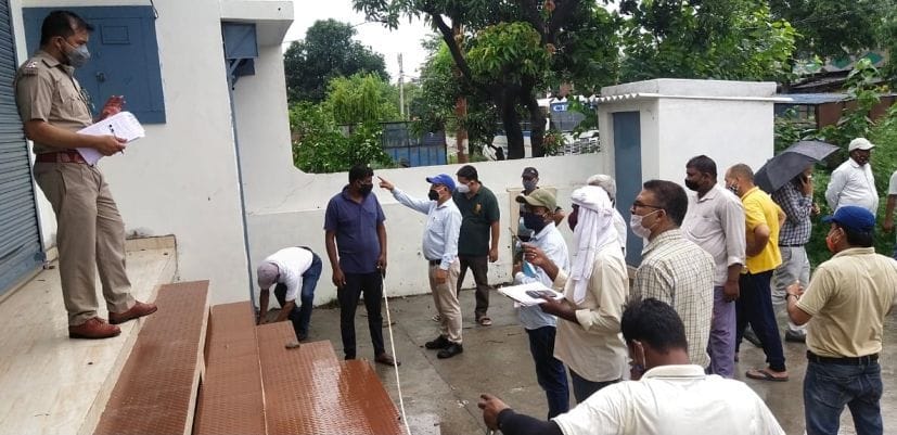Encroachement Marking in Shantipuri