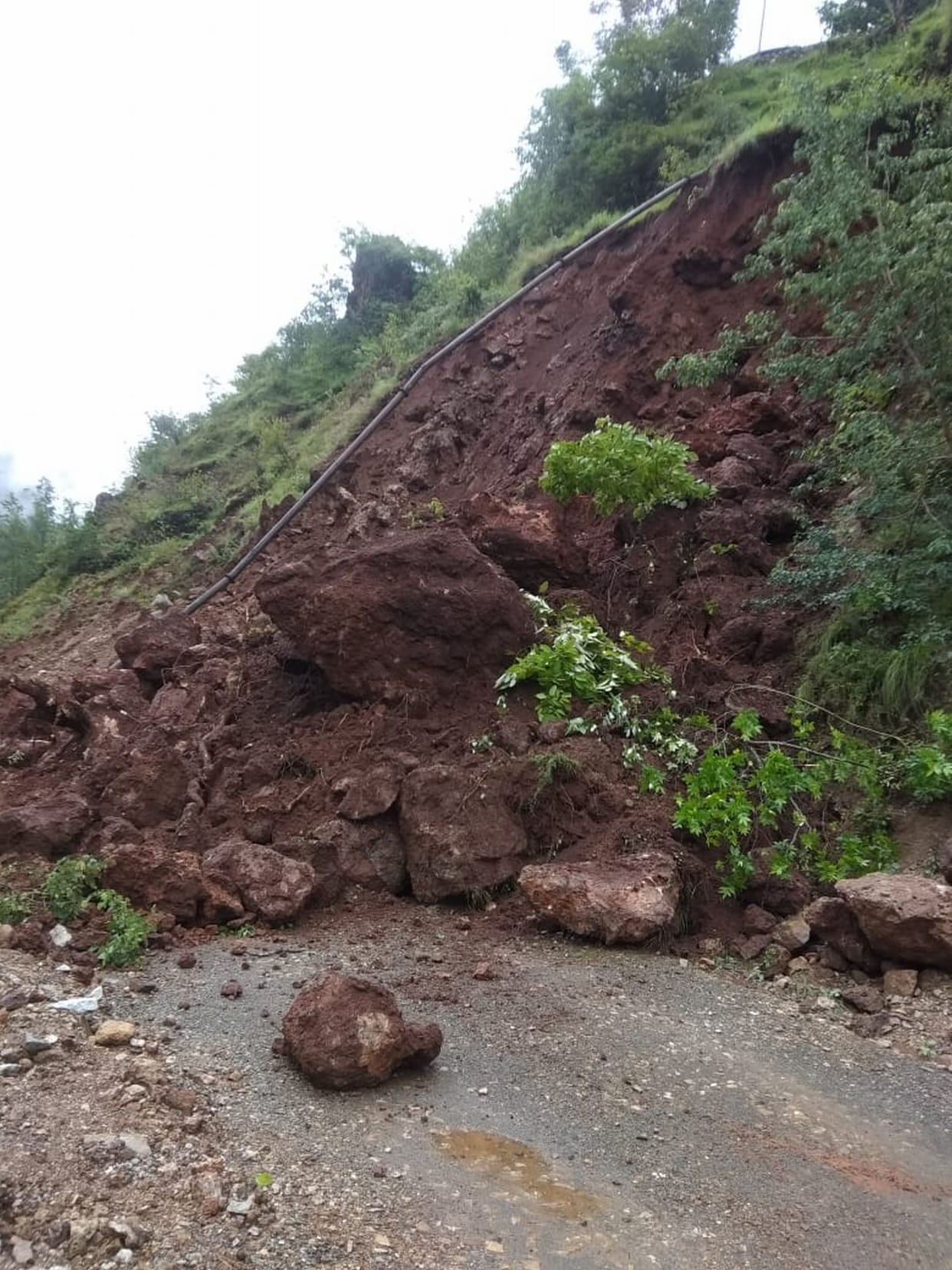 Irrigation pumping scheme's pipeline damaged