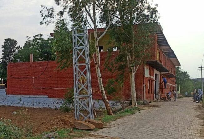 Fury over laying power line near school