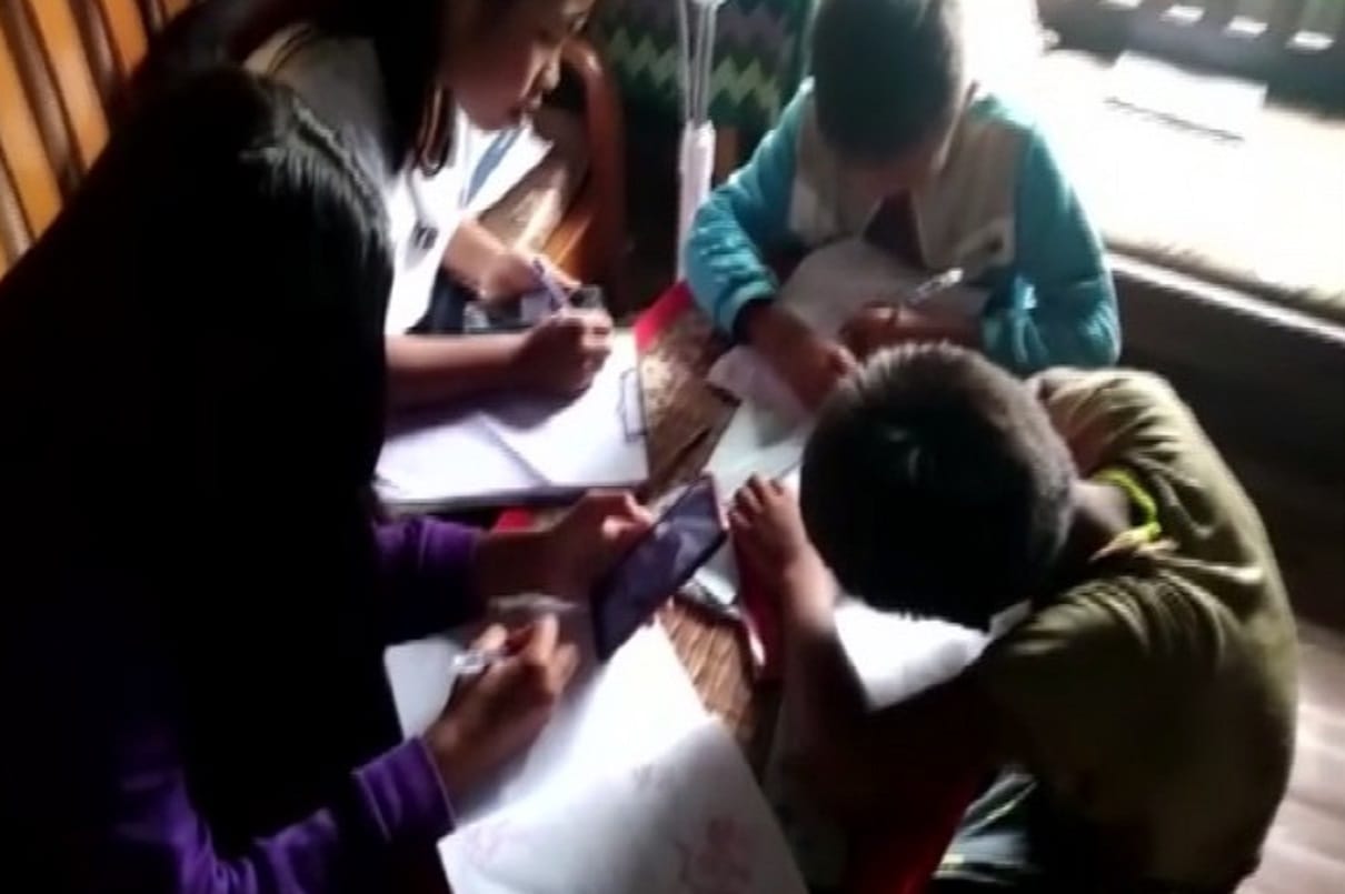 Students travel 3 kms to access internet for attending online classes in Mizoram's village Pukzing