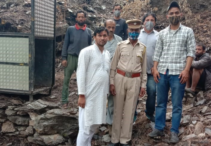 cage establish for caught leopard in jhignipul nerwa
