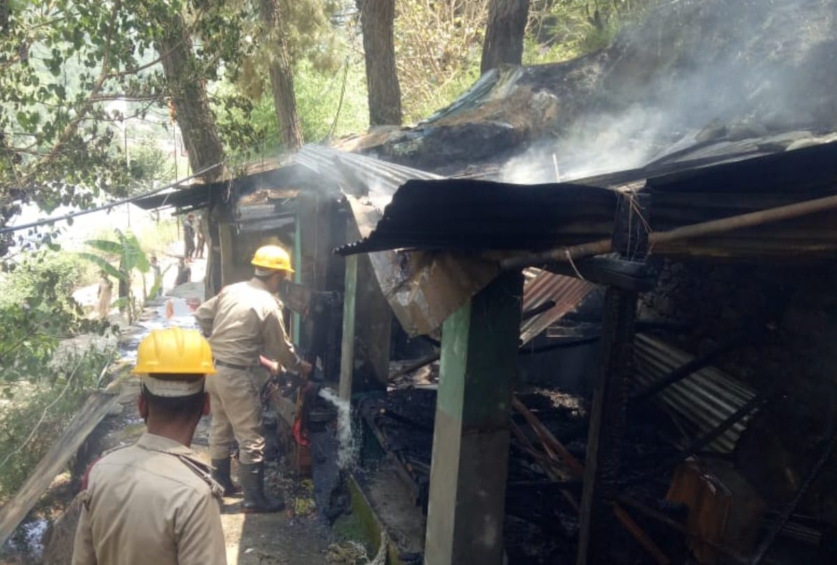 kullu himachal news: 78 year old man burnt alive in fire as fire gutted the hut