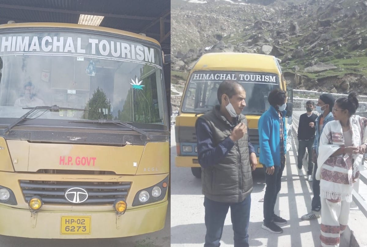 himachal tourism corporation deluxe bus service for rohtang and atal tunnel