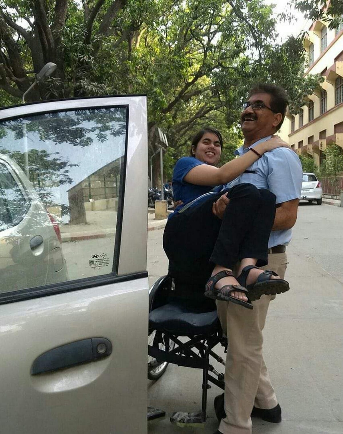Fathers day 2021: varanasi father help his daughter make device chair to walk