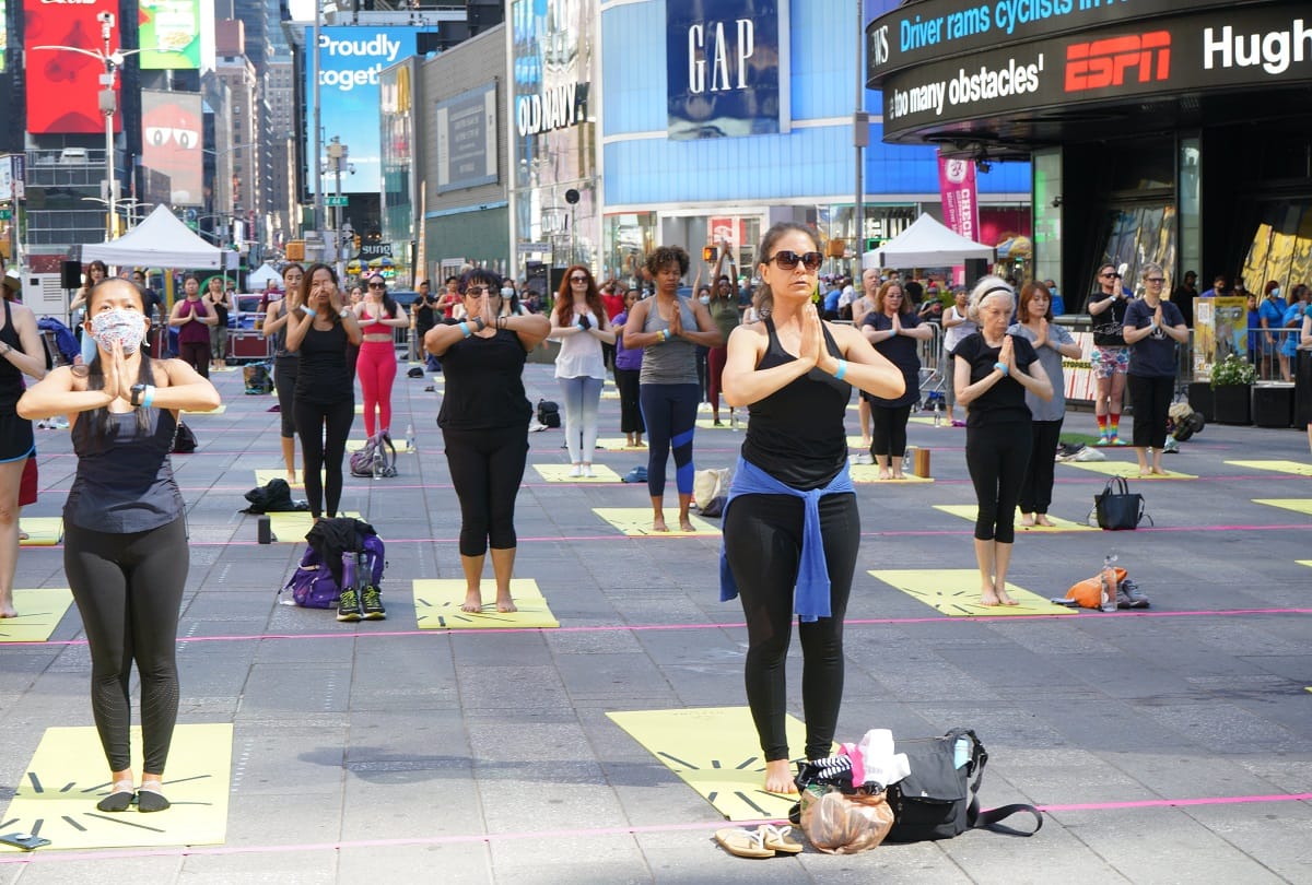 International Yoga day 2021 today performed by many people on border and their resdents