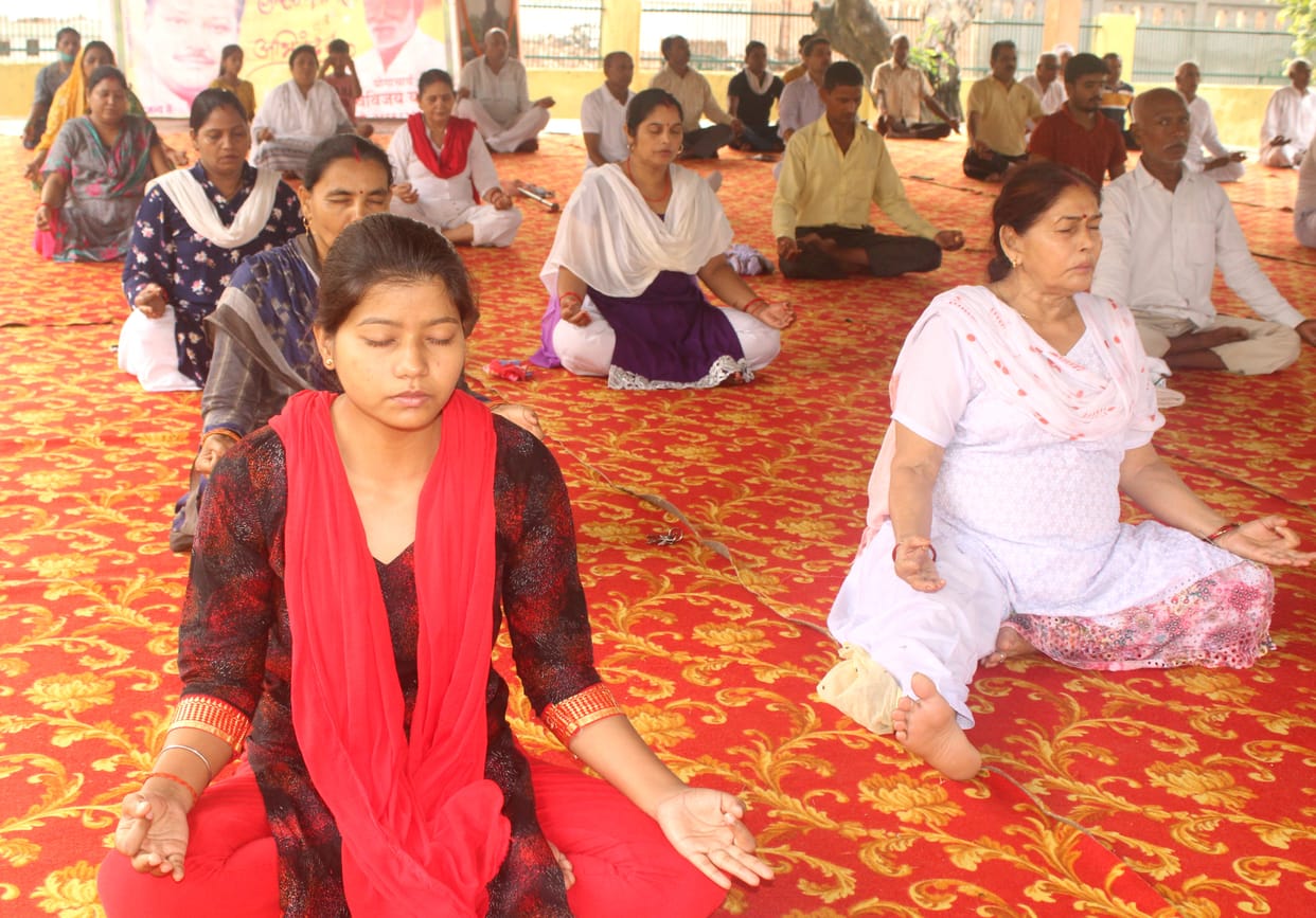 Celebrated Yoga Day from city to villageCelebrated Yoga Day from city to village
