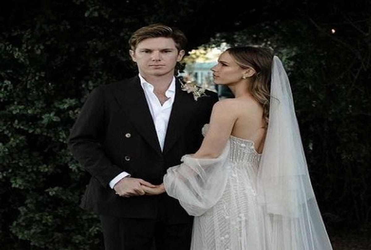 Australian cricketer Adam zampa got married with his girlfirend Hattie Leigh Palmer