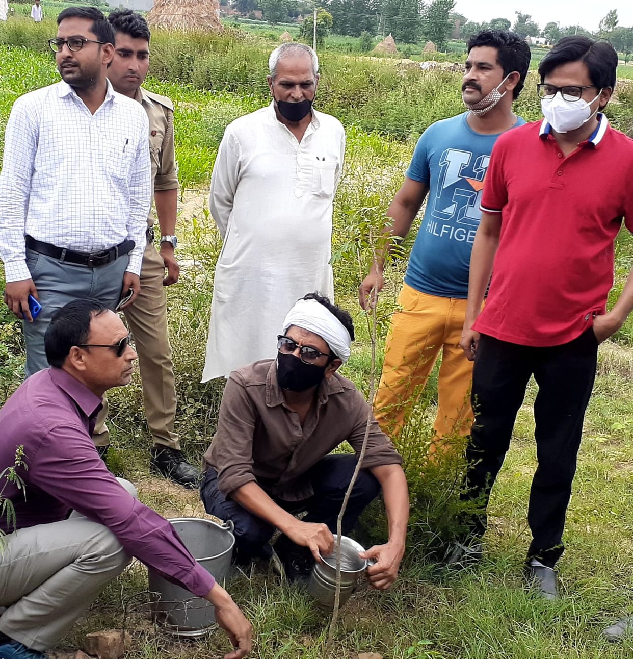 Bollywood actor Nawazuddin Siddiqui planted saplings