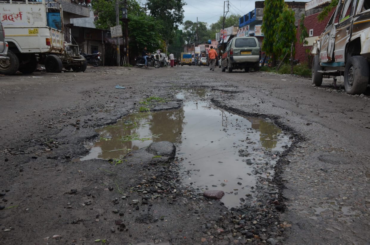 Many roads of the district could not last even six months