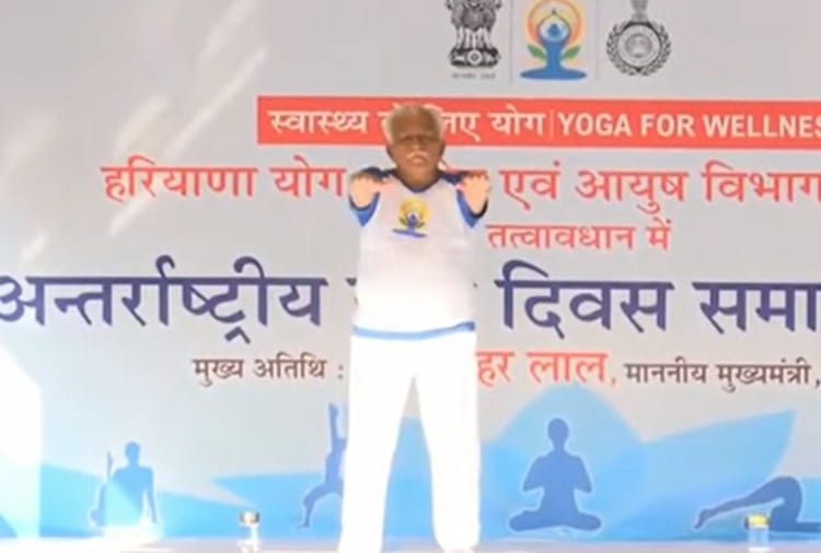 International Yoga Day 2021: State level function on Yoga Day is broadcast live in 1100 places at Haryana