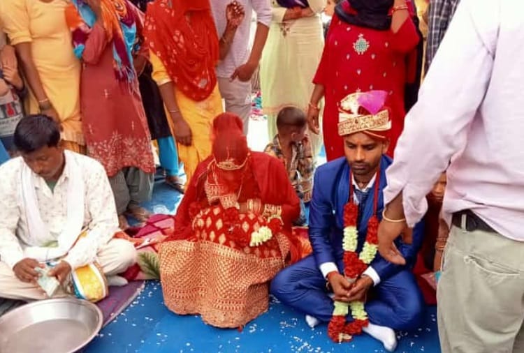 A scheduled caste youth climbed horse first time in his wedding in village govindpur history