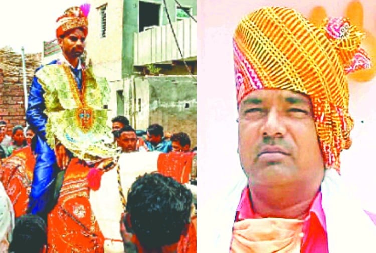 A scheduled caste youth climbed horse first time in his wedding in village govindpur history