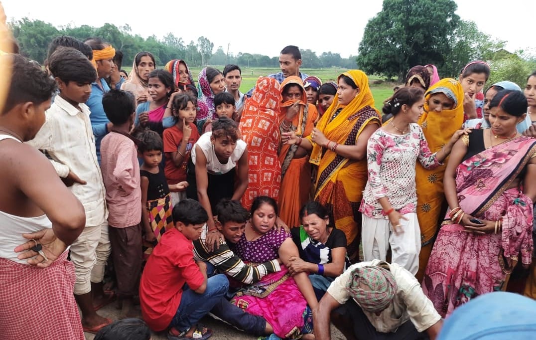 The boy died after being crushed by the tractor, the villagers burnt the tractor