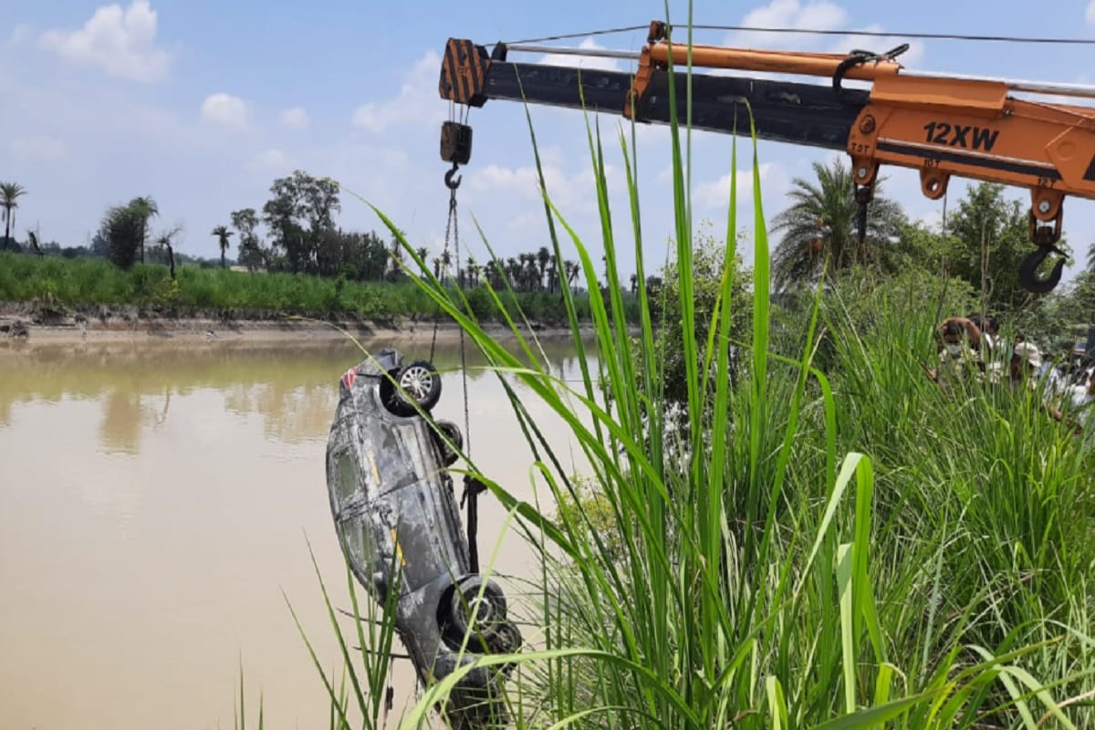 UP News: Body of a person in car recovered from canal in Muzaffarnagar